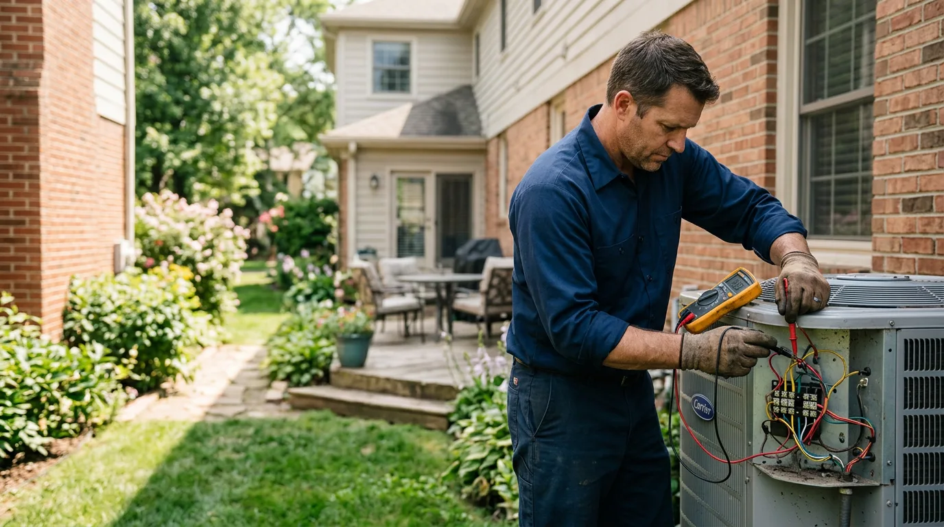 HVAC technician working near Chelmsford, MA